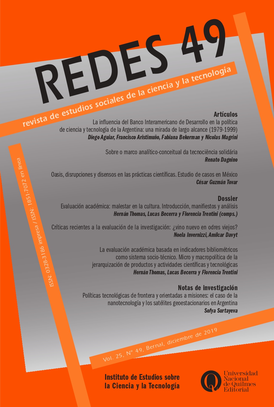 					View Vol. 25 No. 49 (2019): REDES N° 49
				